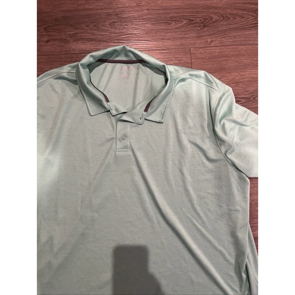 Reebok Golf Polo Green Short Sleeve Shirt 5XLPre-Owned - Picture 2 of 5